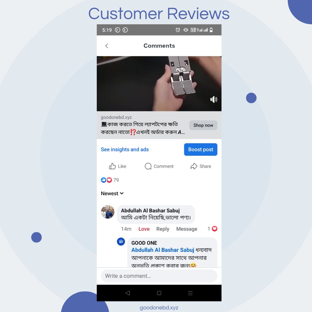 Modern Customer Reviews Instagram Post