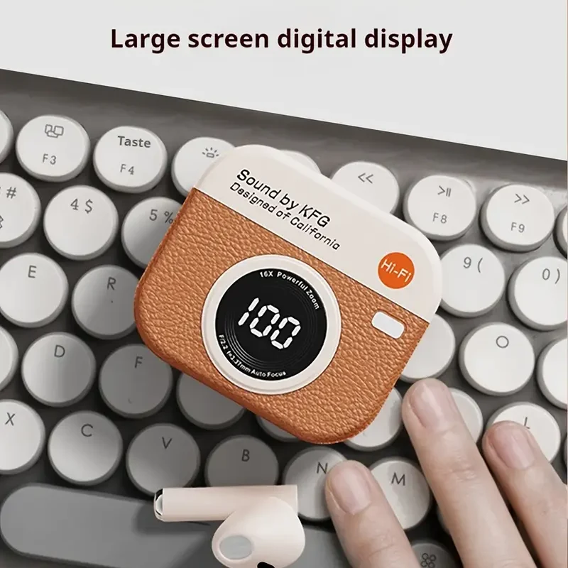 Q86 Retro Camera Design Tws Earbud
