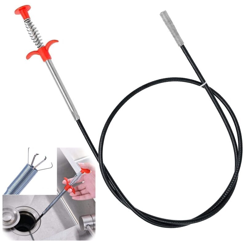 Bendable Pipe Cleaner Hook Sewer Stick  2 Pices