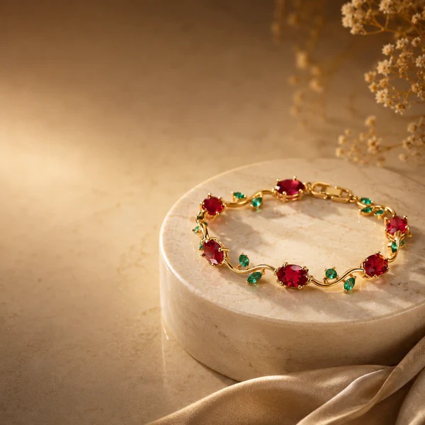 Flower Crystal Bracelet