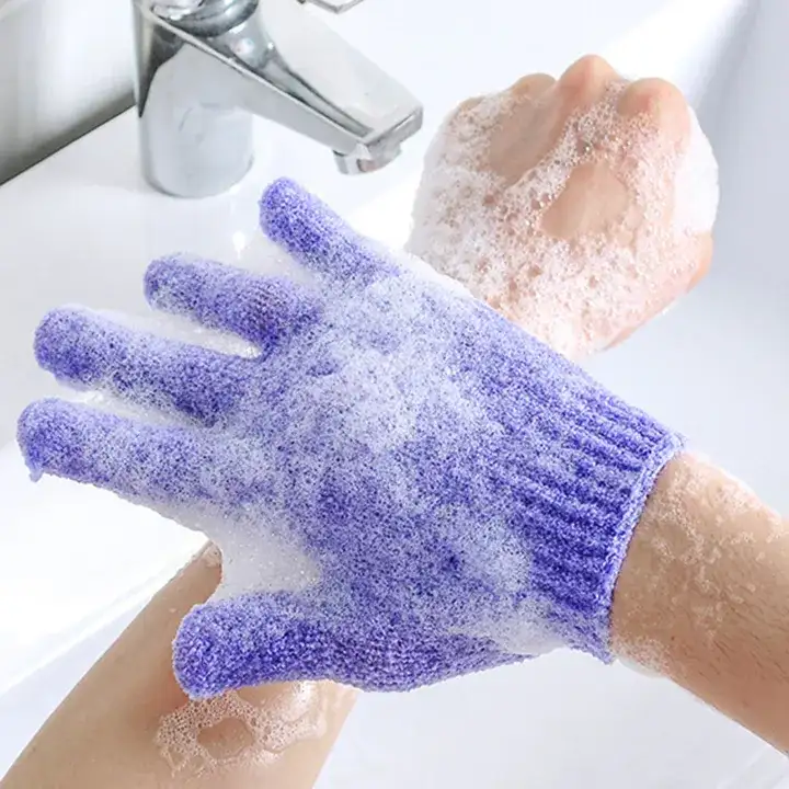 3D Textured Bath Gloves