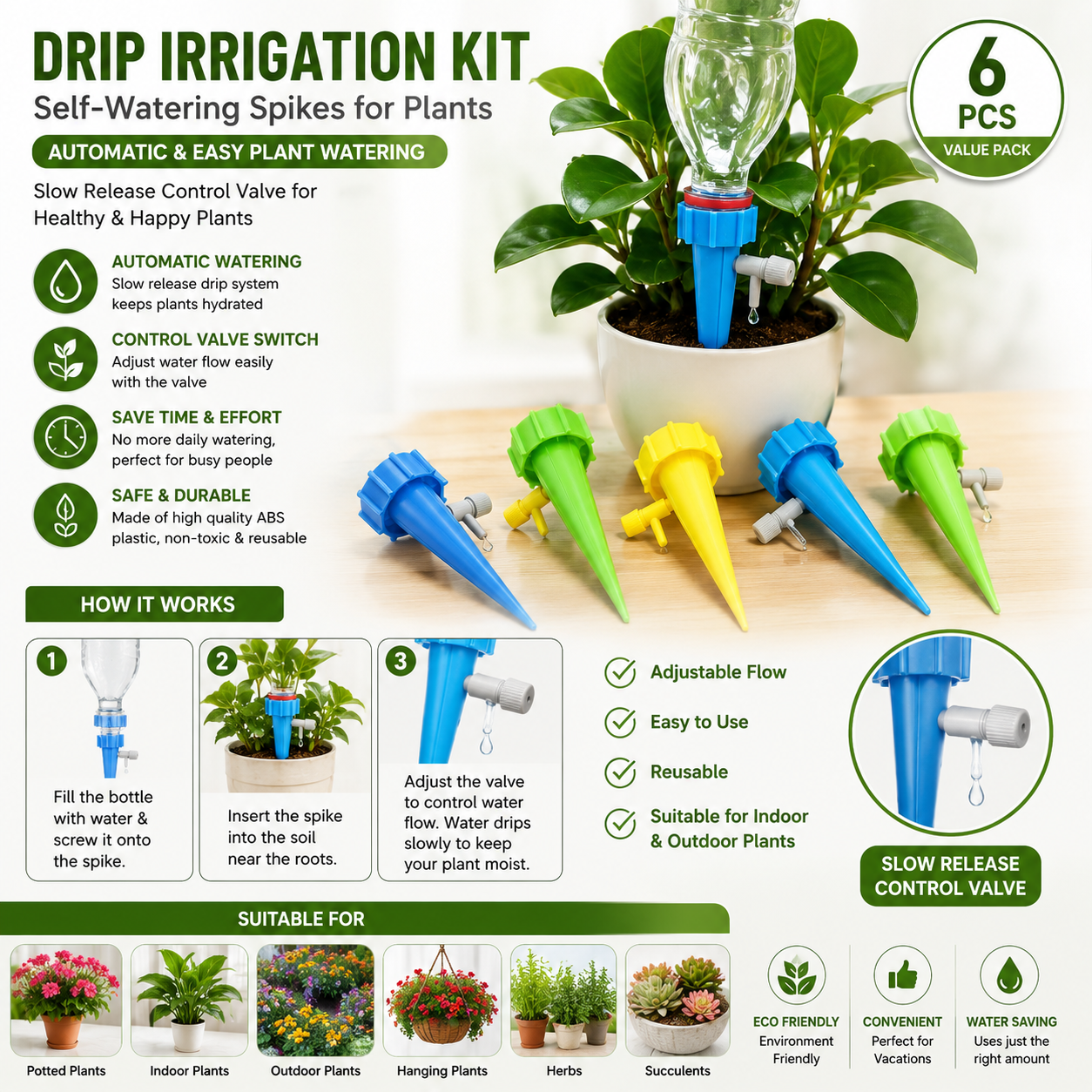 Automatic Watering Spike 20 pice