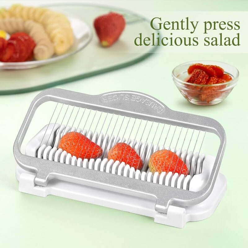 multipurpose egg and fruit slicer