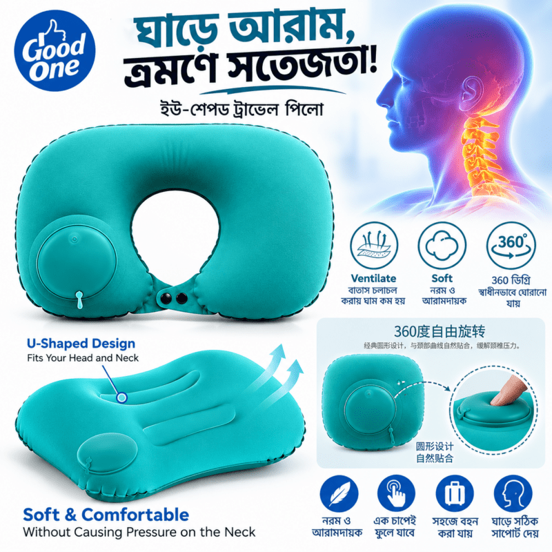 Premium Travel Air Pillow combo