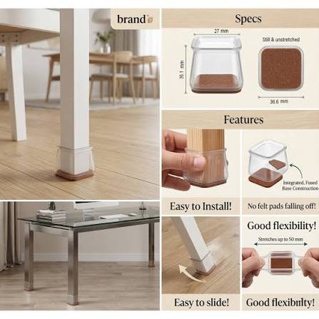 Silicone Chair Leg Cover 25 pice - Image 4