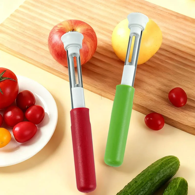 2-in-1 Stainless Steel Fruit Corer and Peeler 2 pice