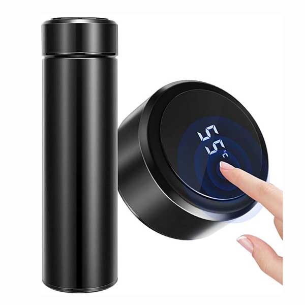 Smart LED Temperature Display Vacuum Flask 2 pice