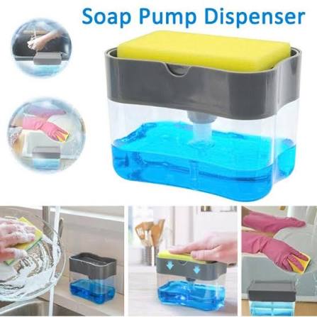 2-in-1 Dish Soap Dispenser with Sponge Holder 2 pice - Image 2