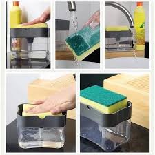 2-in-1 Dish Soap Dispenser with Sponge Holder 2 pice - Image 4