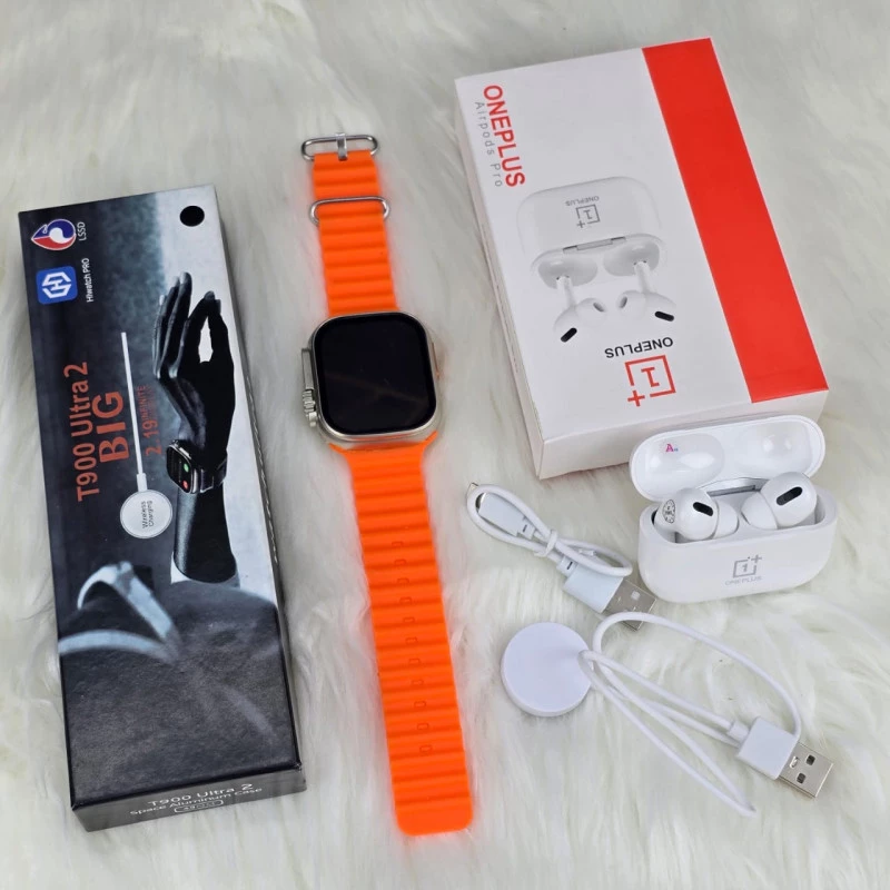 T900 Ultra 2 & One Plus Air Pods Pro Combo